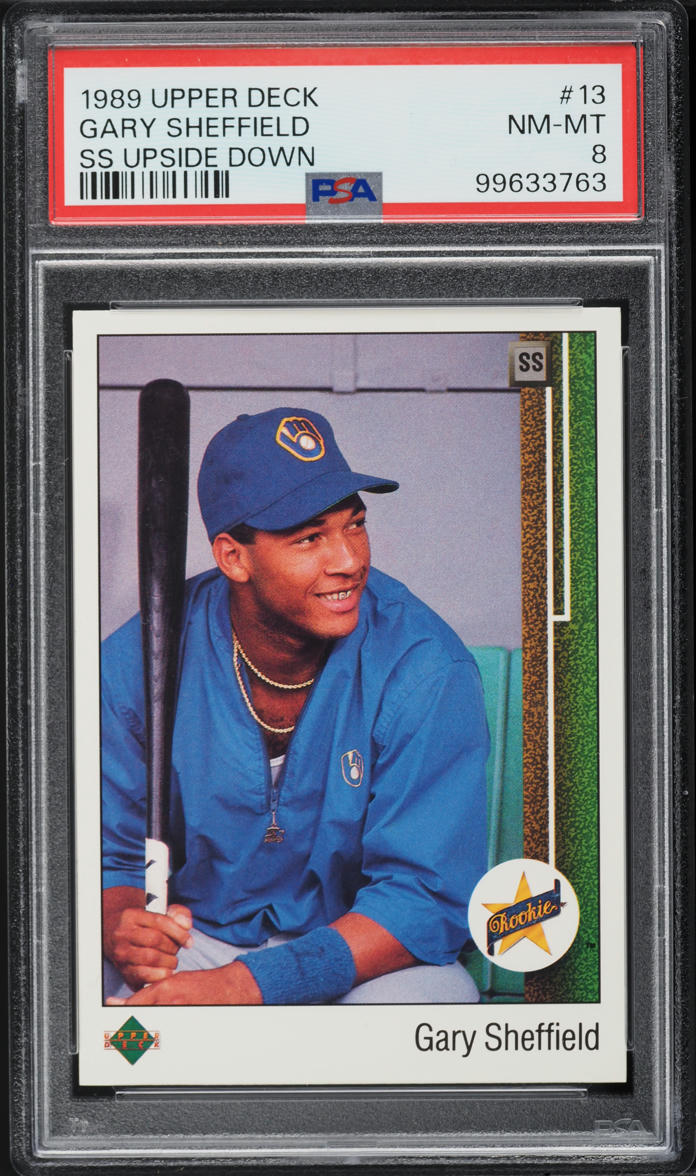 1989 Upper Deck Gary Sheffield ROOKIE #13 PSA 8 NM-MT