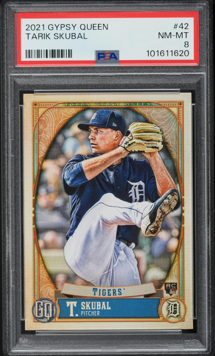 2021 Topps Gypsy Queen Tarik Skubal ROOKIE #42 PSA 8 NM-MT
