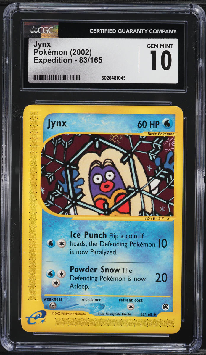 2002 Pokemon Expedition Jynx #83 CGC 10 GEM MINT