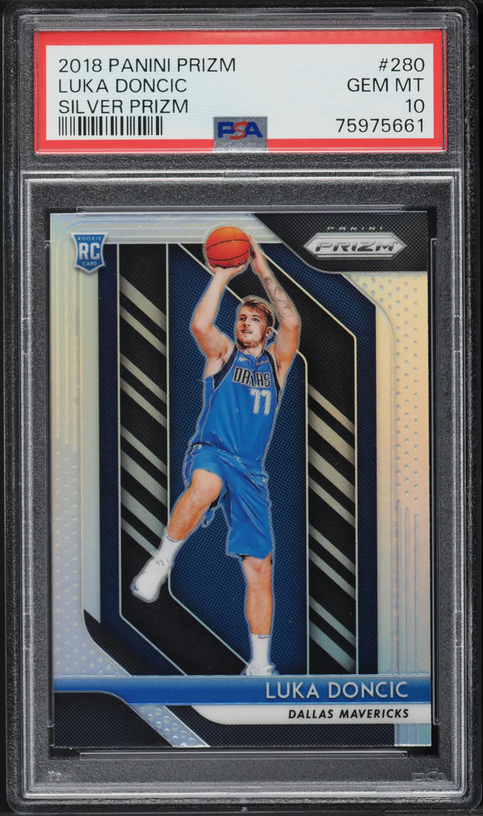 2018 Panini Prizm Silver Luka Doncic ROOKIE #280 PSA 10 GEM MINT
