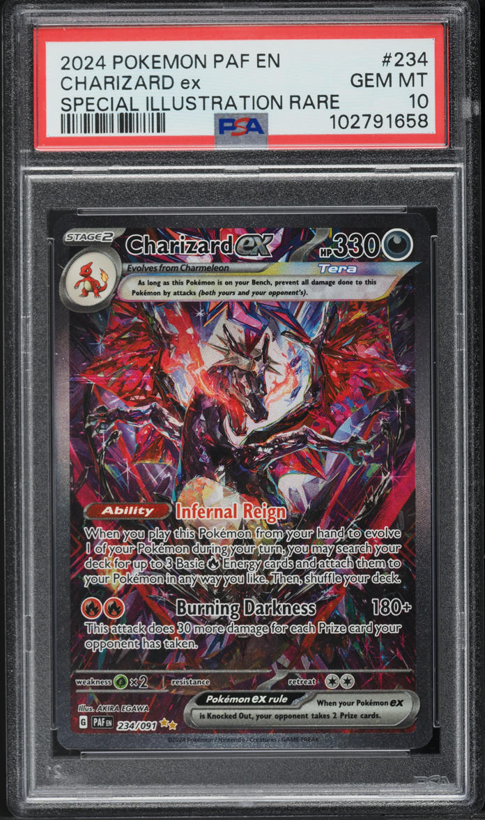 2024 Pokemon SV Paldean Fates Special Illustration Rare Charizard ex #234 PSA 10