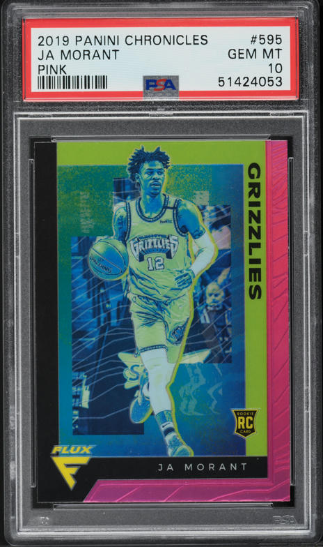 2019 Panini Chronicles Flux Pink Ja Morant ROOKIE #595 PSA 10 GEM