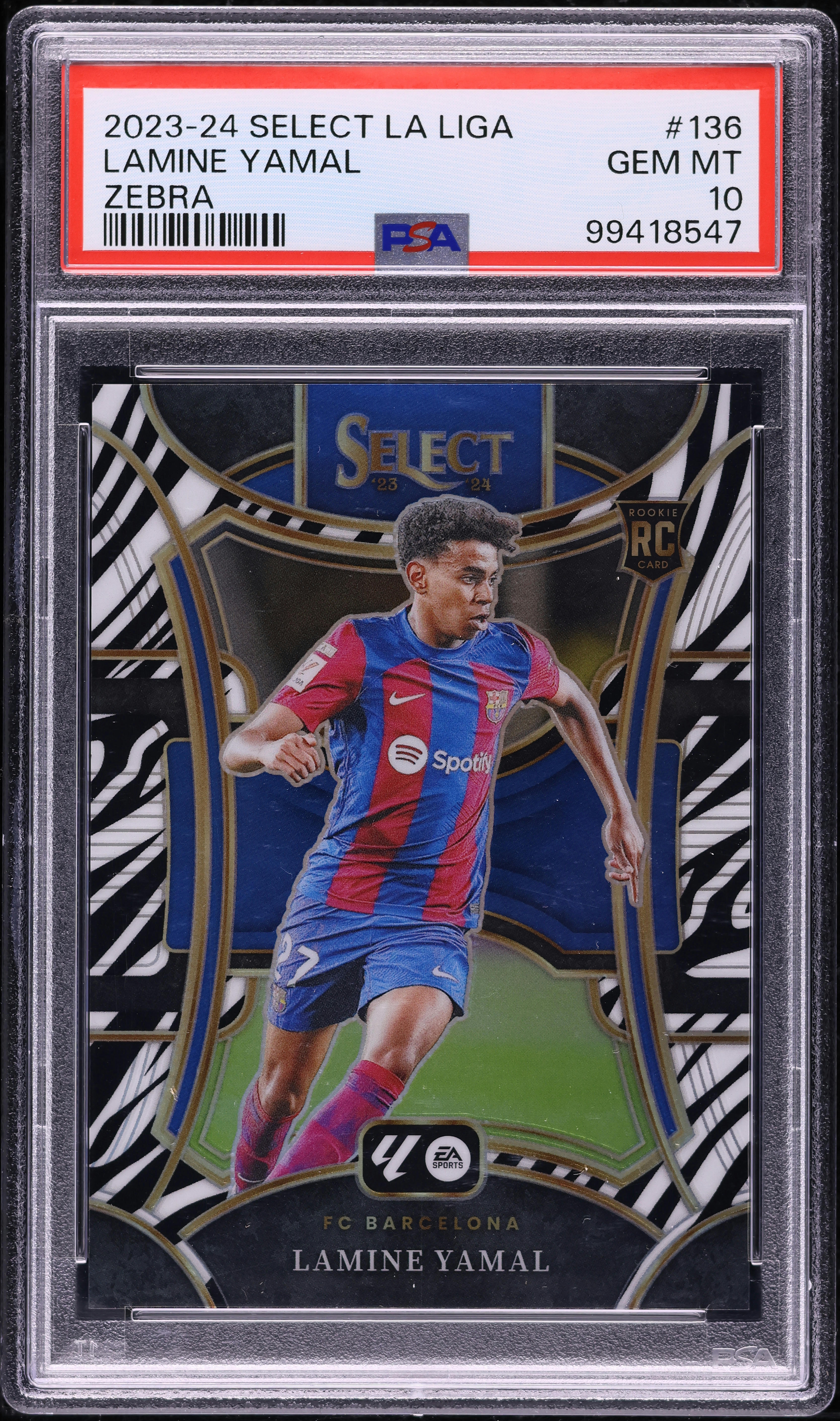 2023 Select Mezzanine La Liga Zebra Lamine Yamal ROOKIE /25 #136