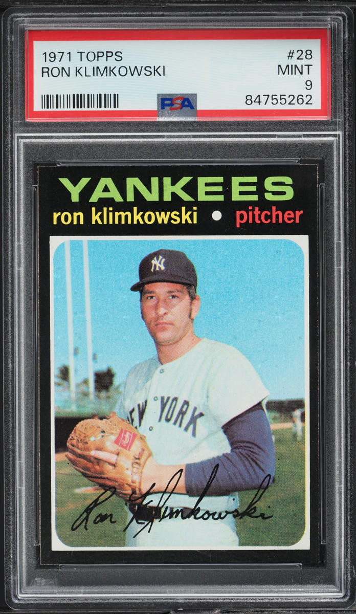1971 Topps Ron Klimkowski #28 PSA 9 MINT