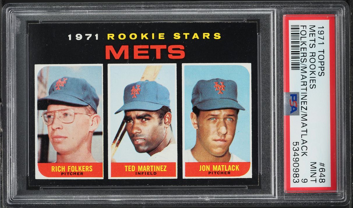 1971 Topps Jon Matlack SP ROOKIE #648 PSA 9 MINT