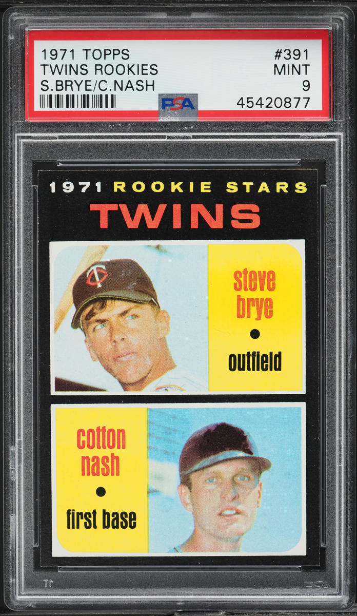 1971 Topps Twins Rookies #391 PSA 9 MINT