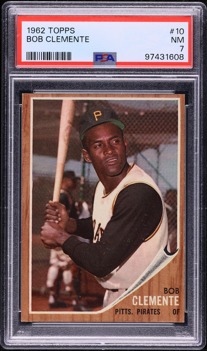 1962 Topps Bob Clemente #10 PSA 7 NRMT