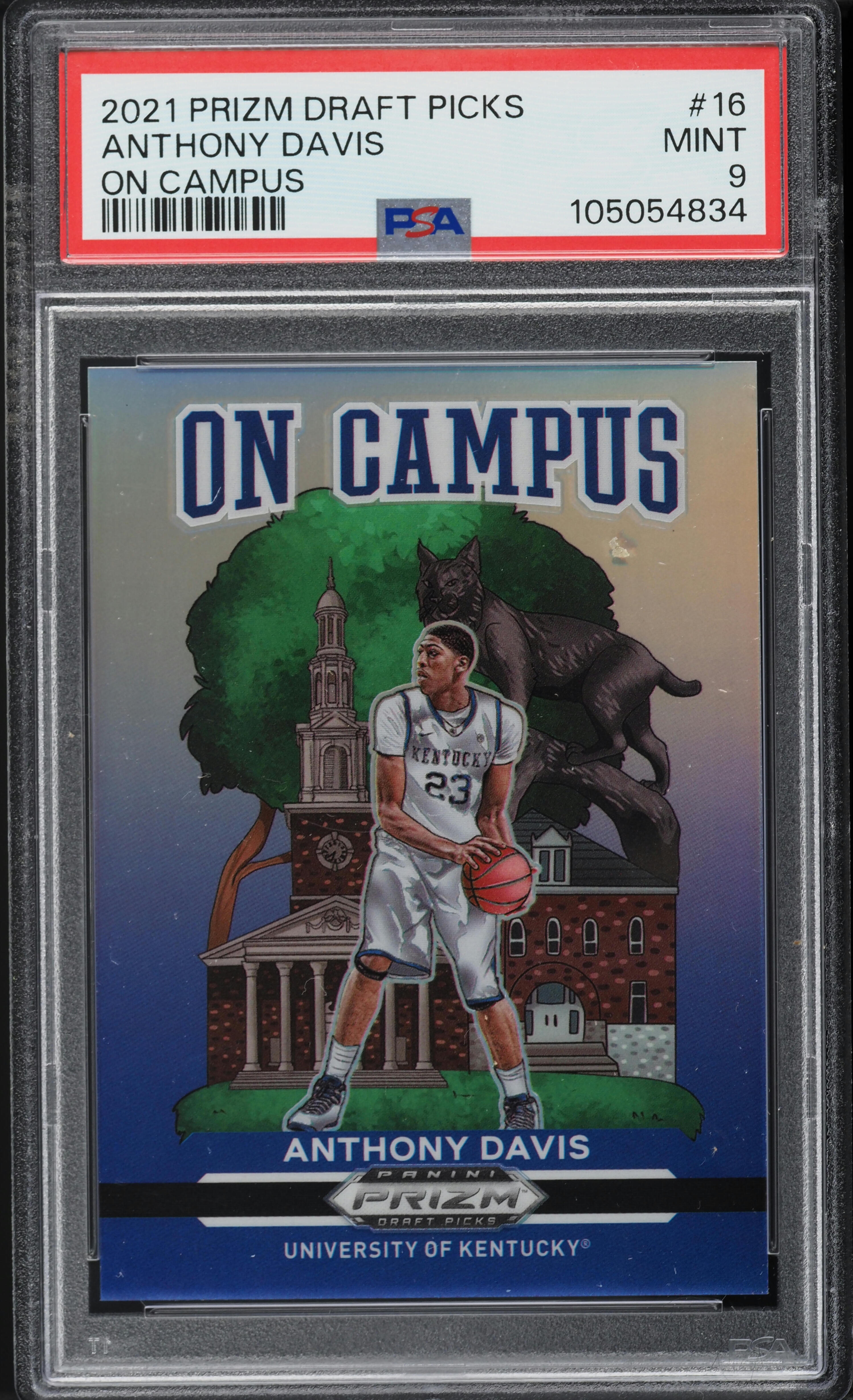 2021 Panini Prizm Draft Picks On Campus Anthony Davis #16 PSA 9 