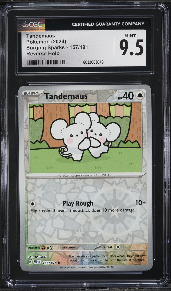 tandemaus pokemon cards Tandemaus Surging Sparks Gold Metal Pokemon Card