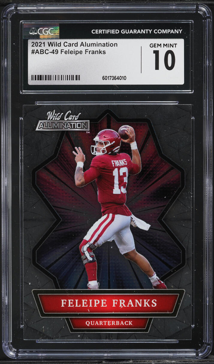 2021 Wild Card Alumination Feleipe Franks ROOKIE #ABC-49 CGC 10 GEM MINT