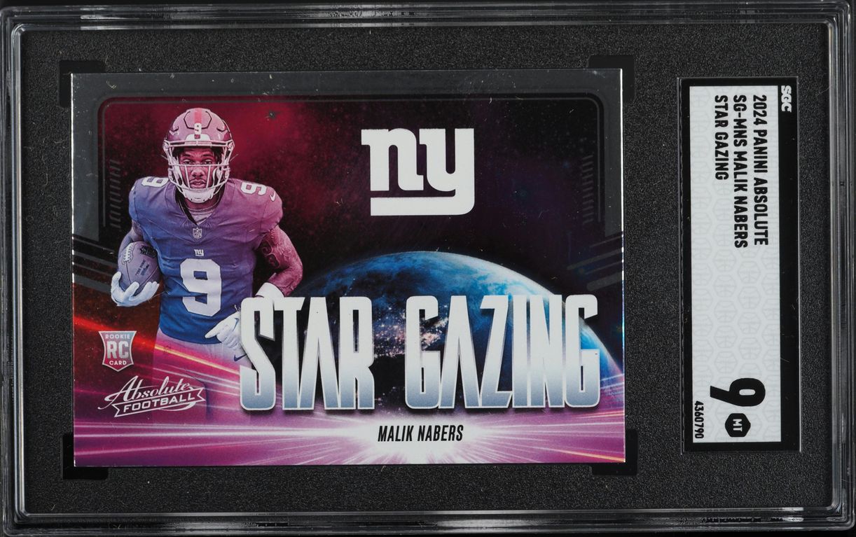 2024 Absolute Star Gazing Malik Nabers ROOKIE #SG-MNS SGC 9 MINT