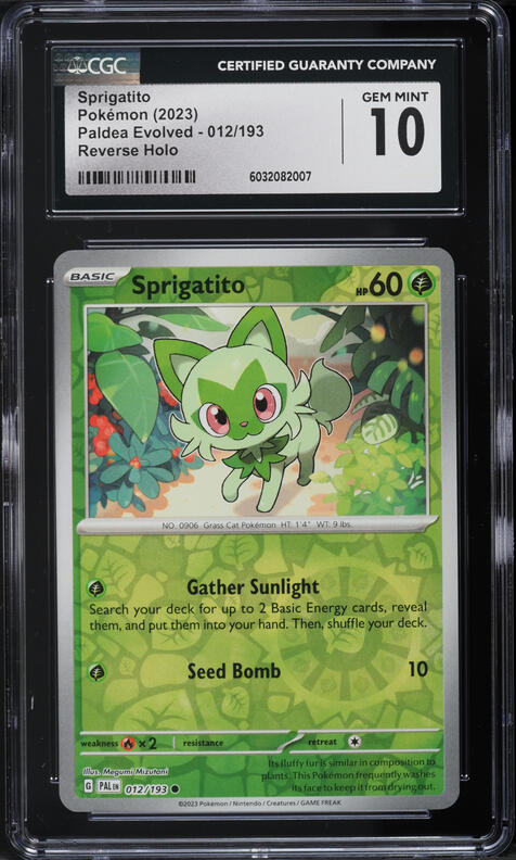 2023 Pokemon Scarlet & Violet Paldea Evolved IR Sprigatito #196