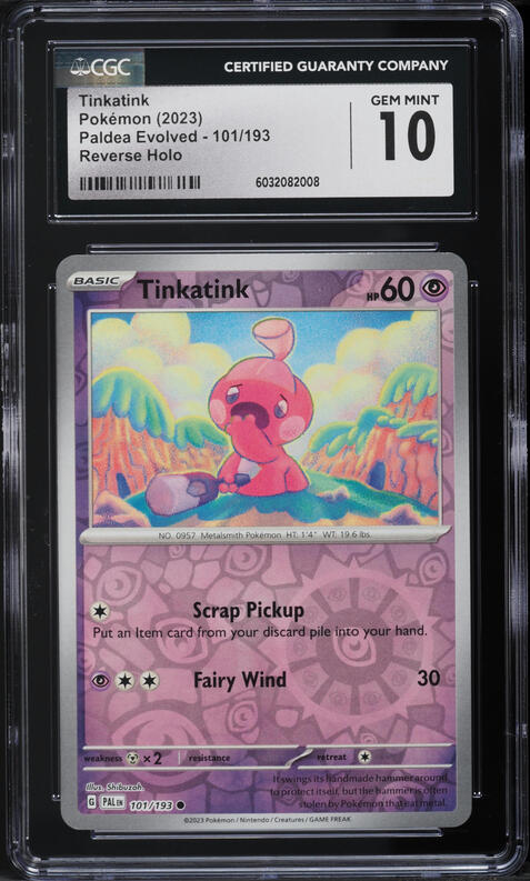 2023 Pokemon Scarlet & Violet Paldea Evolved IR Tinkatink #216 PSA 10 GEM  MINT on Fanatics Collect