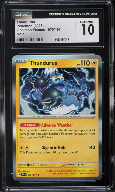 japanese pokemon vending machine cards Thundurus EX 110 116 (Graded) Case main image 0