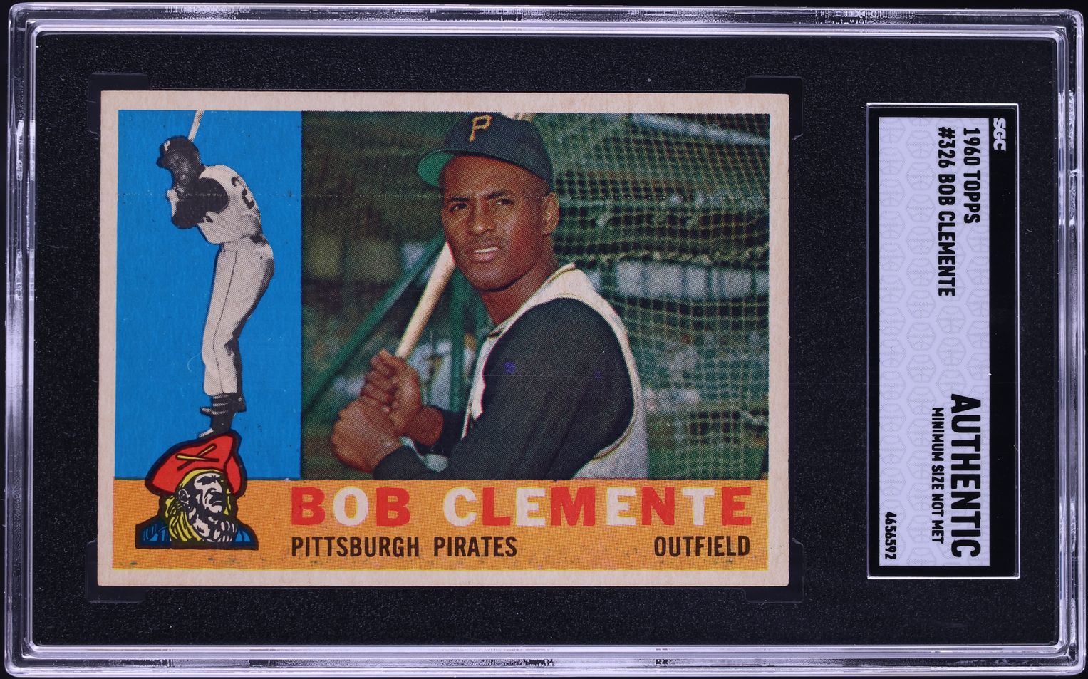 1960 Topps Roberto Clemente #326 SGC AUTH
