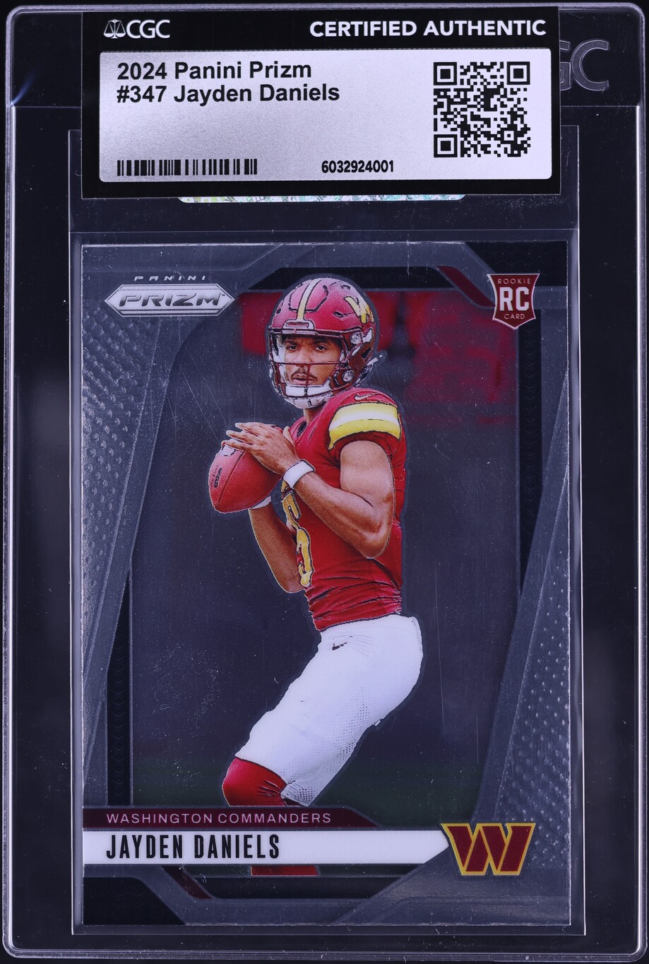 2024 Panini Prizm Jayden Daniels ROOKIE #347 CGC AUTH