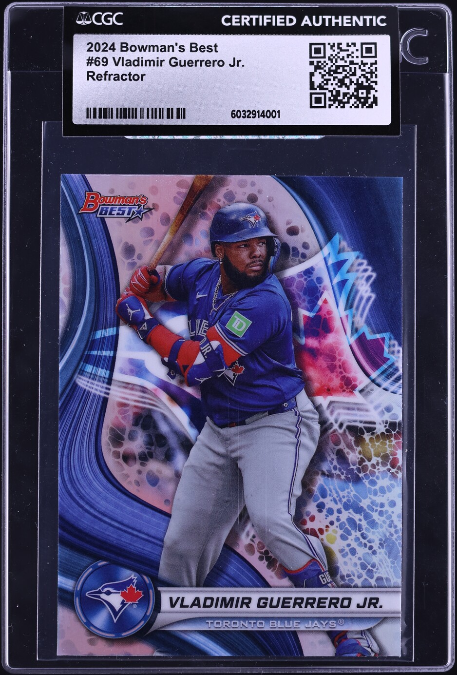 2024 Bowman's Best Refractor Vladimir Guerrero Jr. #69 CGC AUTH