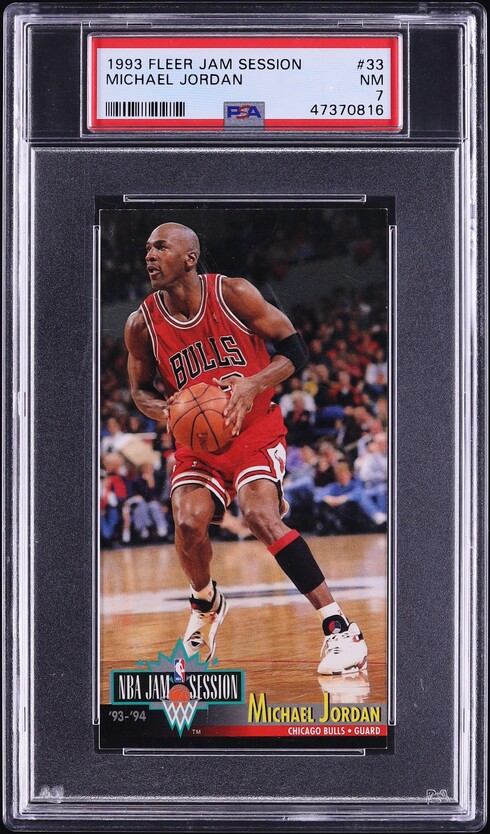 1993 Fleer Jam Session Michael Jordan #33 PSA 7 NRMT