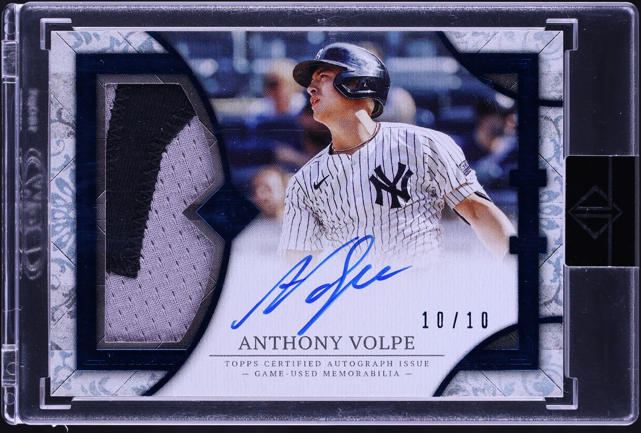 2024 Topps Transcendent Collection Blue Anthony Volpe PATCH AUTO 