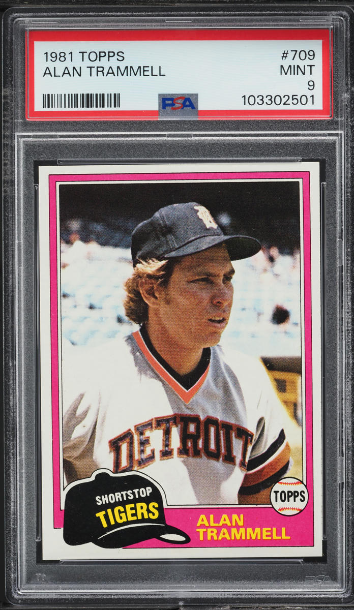 1981 Topps Alan Trammell #709 PSA 9 MINT