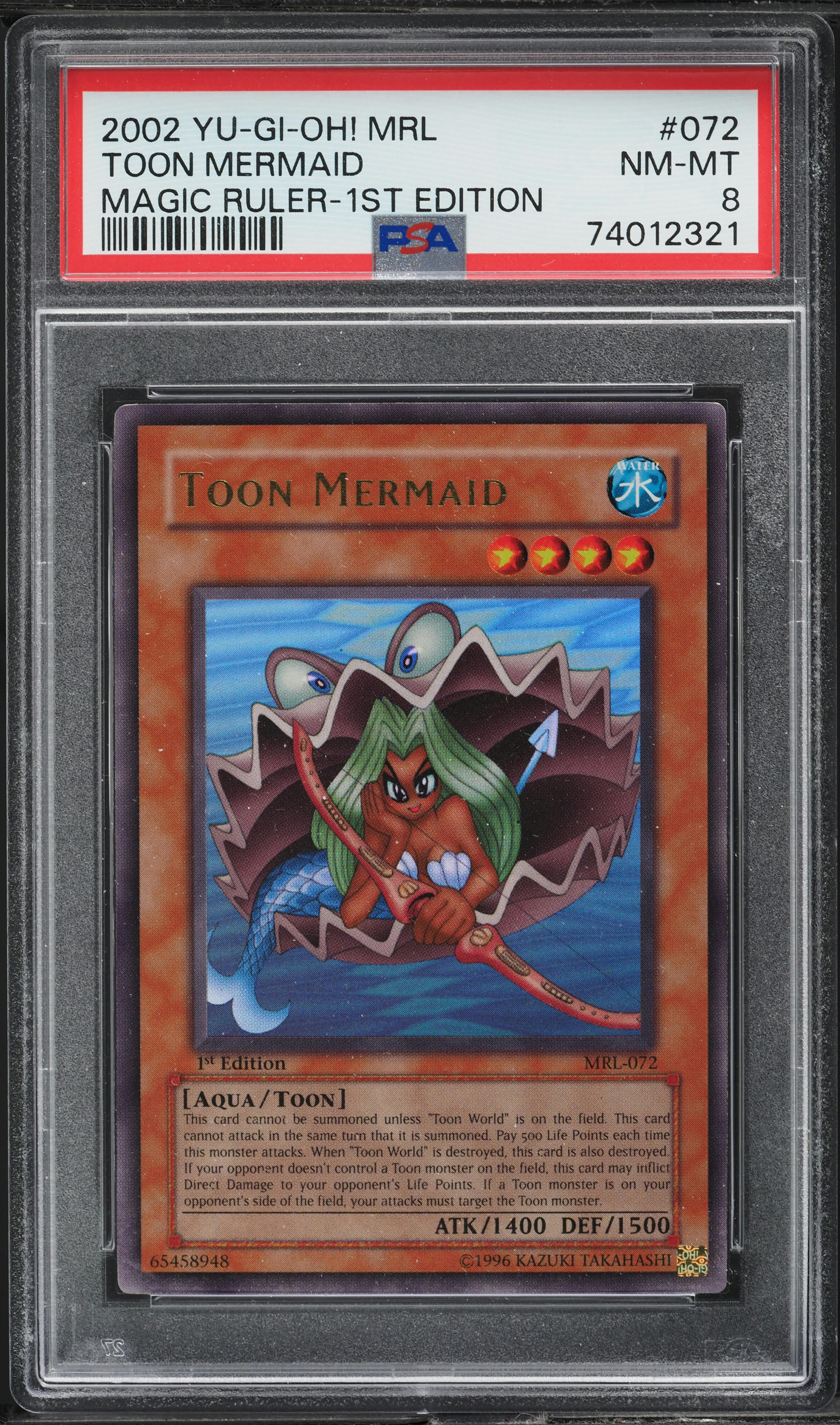 遊戯王 トゥーン・マーメイド MRL-072 旧アジア ウルトラ PSA9 遊戯王 トゥーン・マーメイド MRL-072 旧アジア ウルトラ PSA9 遊戯王