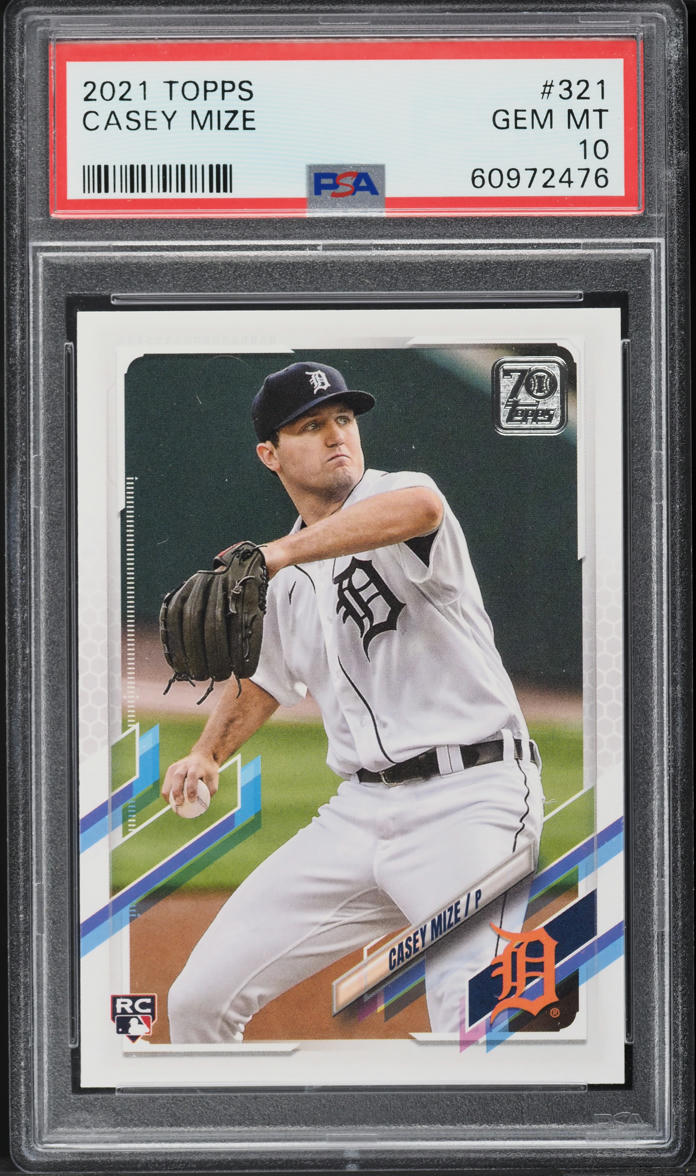 2021 Topps Casey Mize ROOKIE #321 PSA 10 GEM MINT