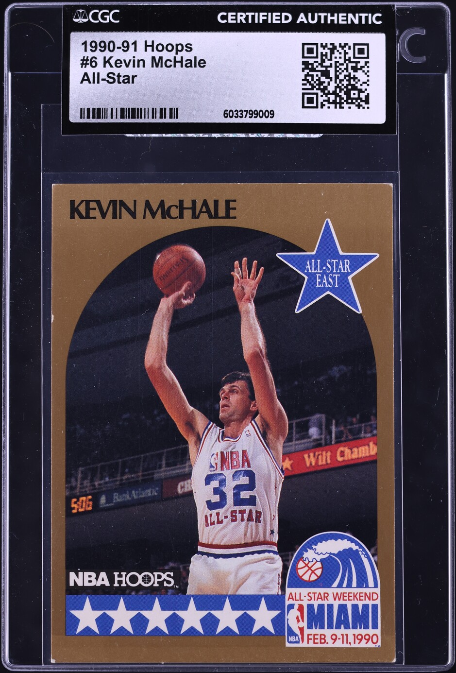 1990 Hoops Kevin McHale ALL-STAR #6 CGC AUTH