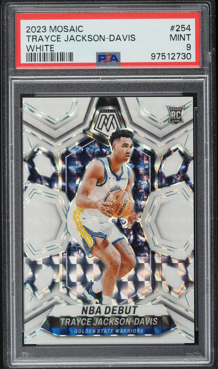 2023 Panini Mosaic White Trayce Jackson-Davis ROOKIE /25 #254 PSA 9 MINT