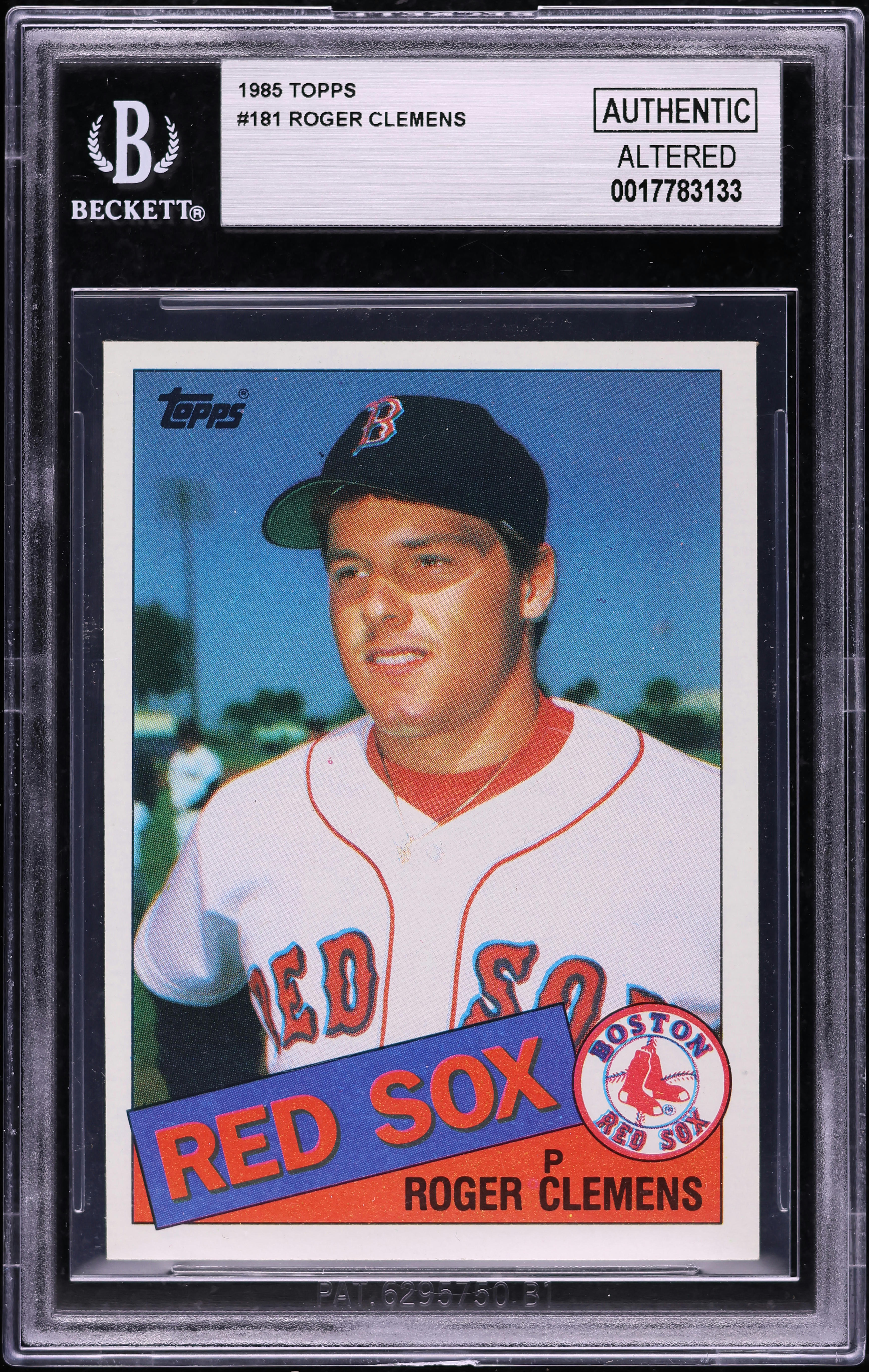 1985 Topps Roger Clemens ROOKIE #181 BGS AUTH on Fanatics Collect