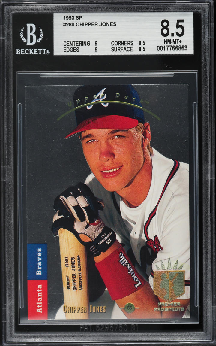 1993 SP Foil Chipper Jones ROOKIE #280 BGS 8.5 NM-MT+