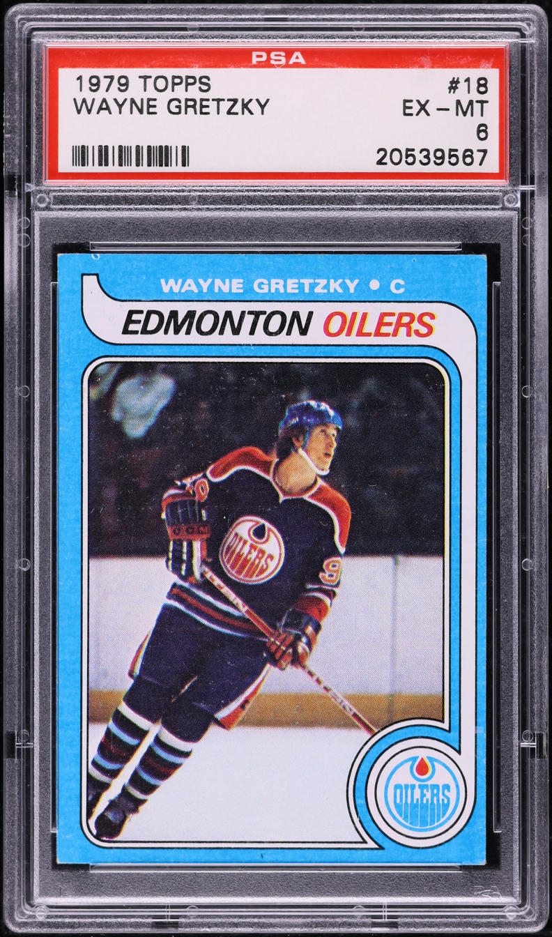 1979 Topps Hockey Wayne Gretzky ROOKIE #18 PSA 6 EXMT