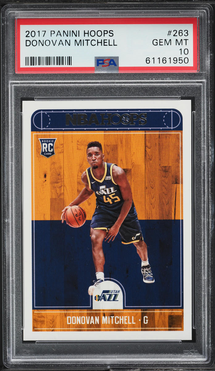 2017 Hoops Donovan Mitchell ROOKIE #263 PSA 10 GEM MINT