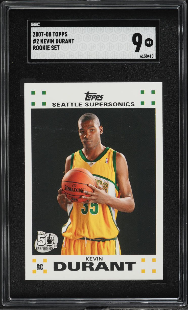 2007 Topps Basketball Kevin Durant ROOKIE #2 SGC 9 MINT