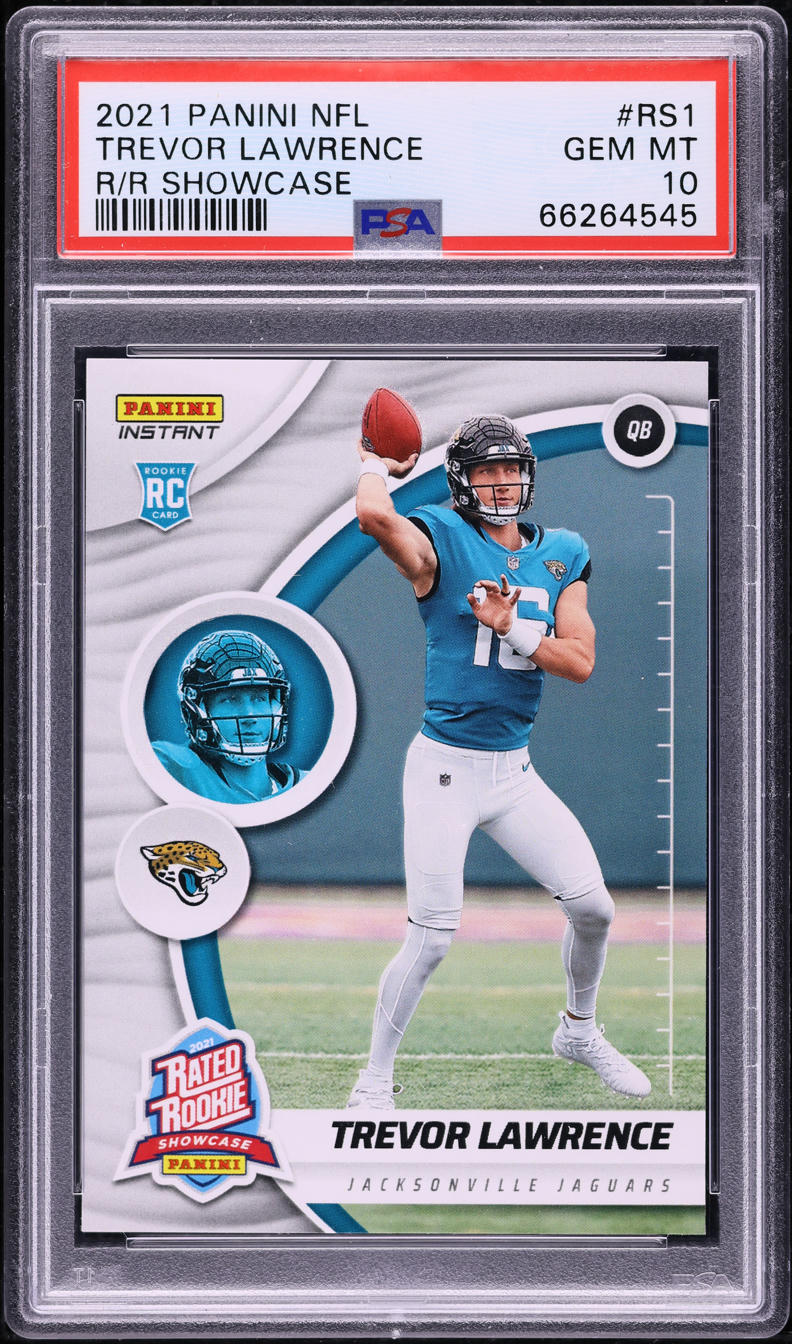 2021 Panini NFL Rated Showcase Trevor Lawrence ROOKIE #RS1 PSA 10 GEM MINT