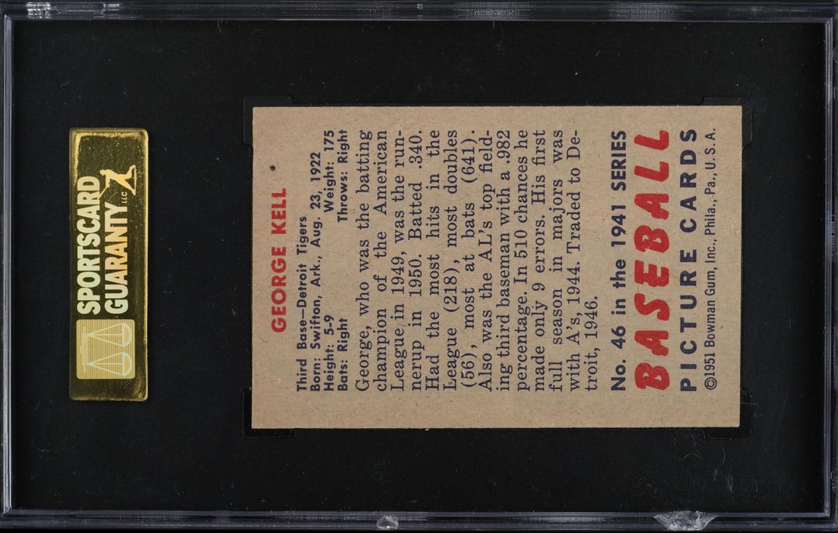 1951 Bowman George Kell #46 SGC 8 NM-MT
