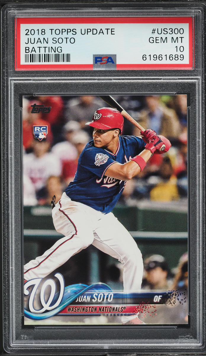 2018 Topps Update Juan Soto ROOKIE #US300 PSA 10 GEM MINT