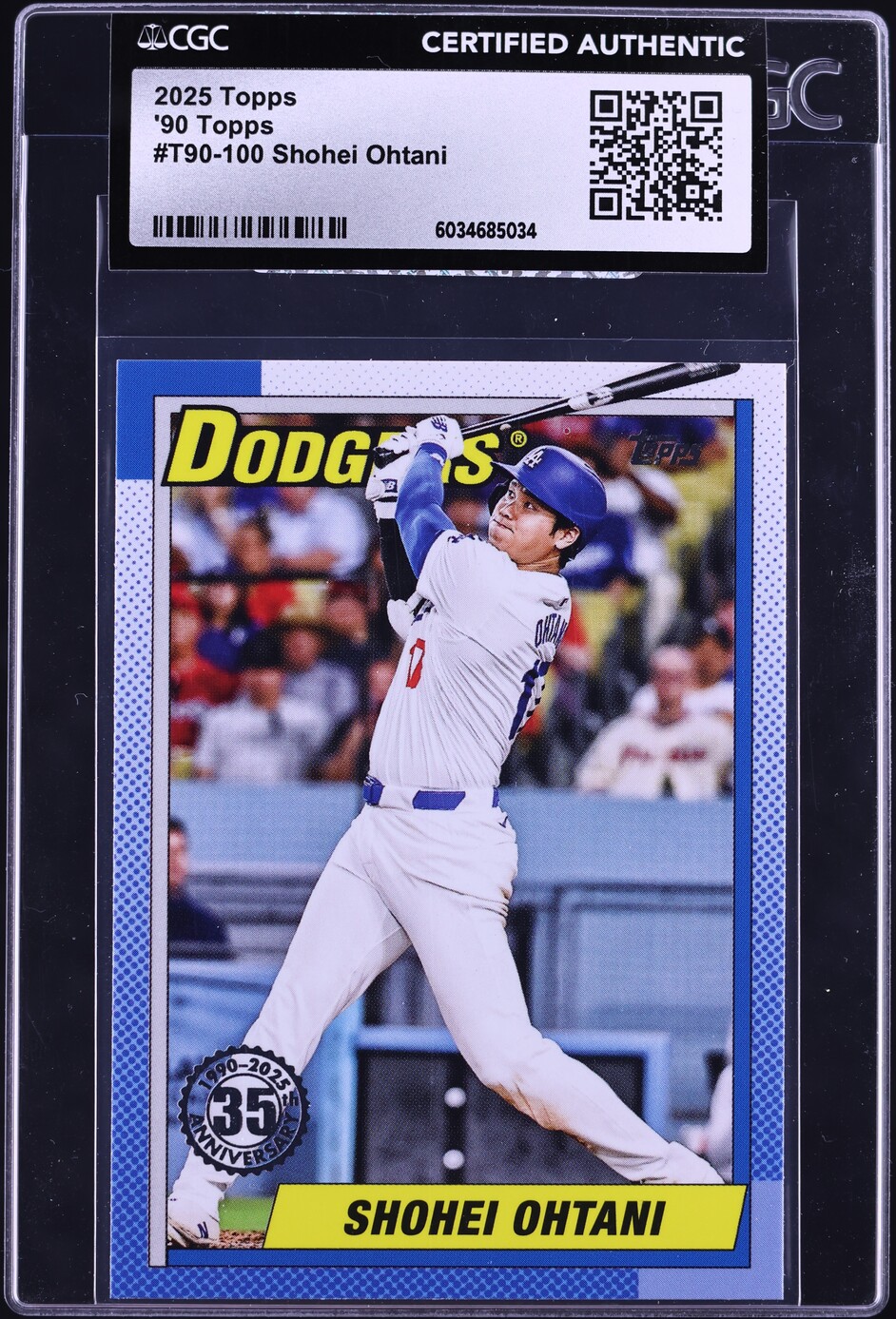 2025 Topps '90 Shohei Ohtani #T90-100 CGC AUTH