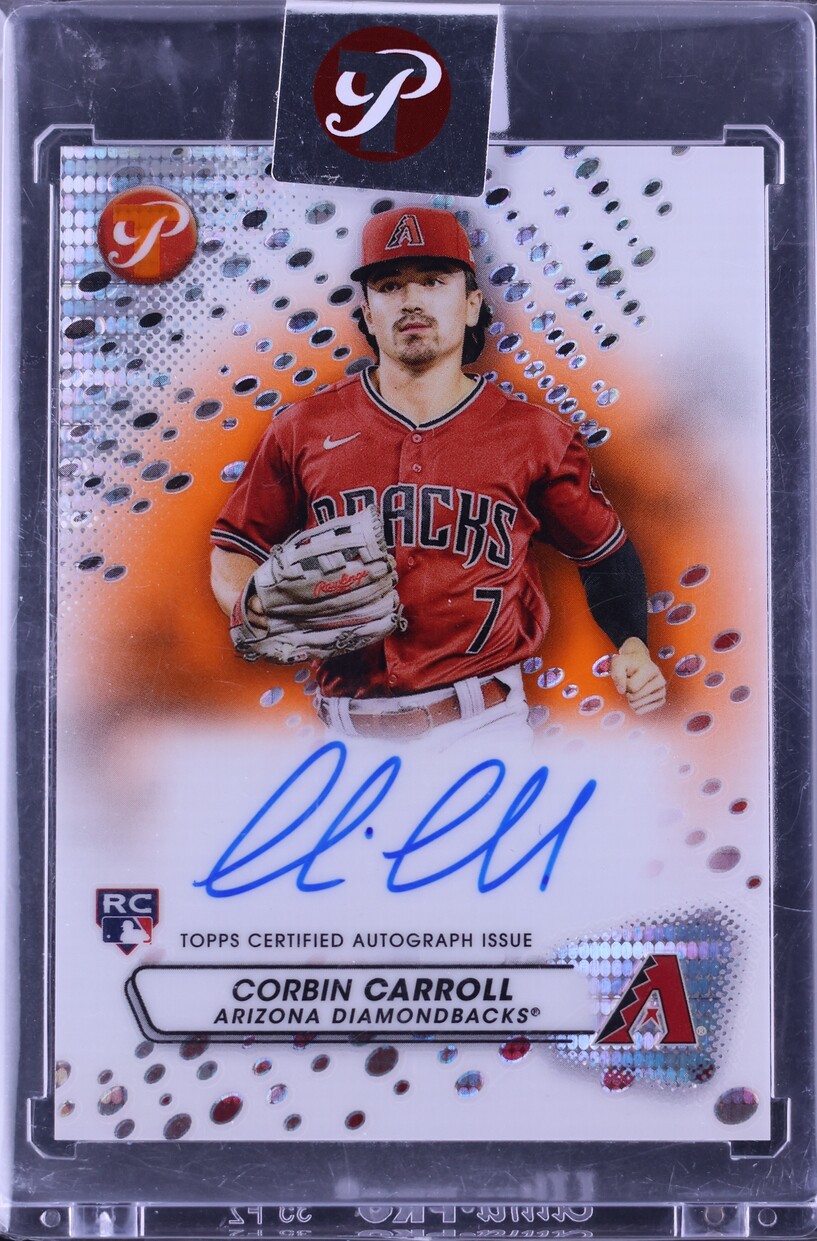 2023 Topps Pristine Orange Refractor Corbin Carroll ROOKIE AUTO /25 CGC AUTH