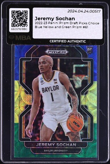 COURT KINGS JEREMY SOCHAN RC /49 PSA10 2022-23 Panini Court Kings