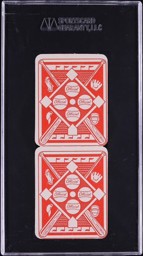1951 Topps Red Back Panel McDermott Stephens #43/4 SGC 8 NM-MT