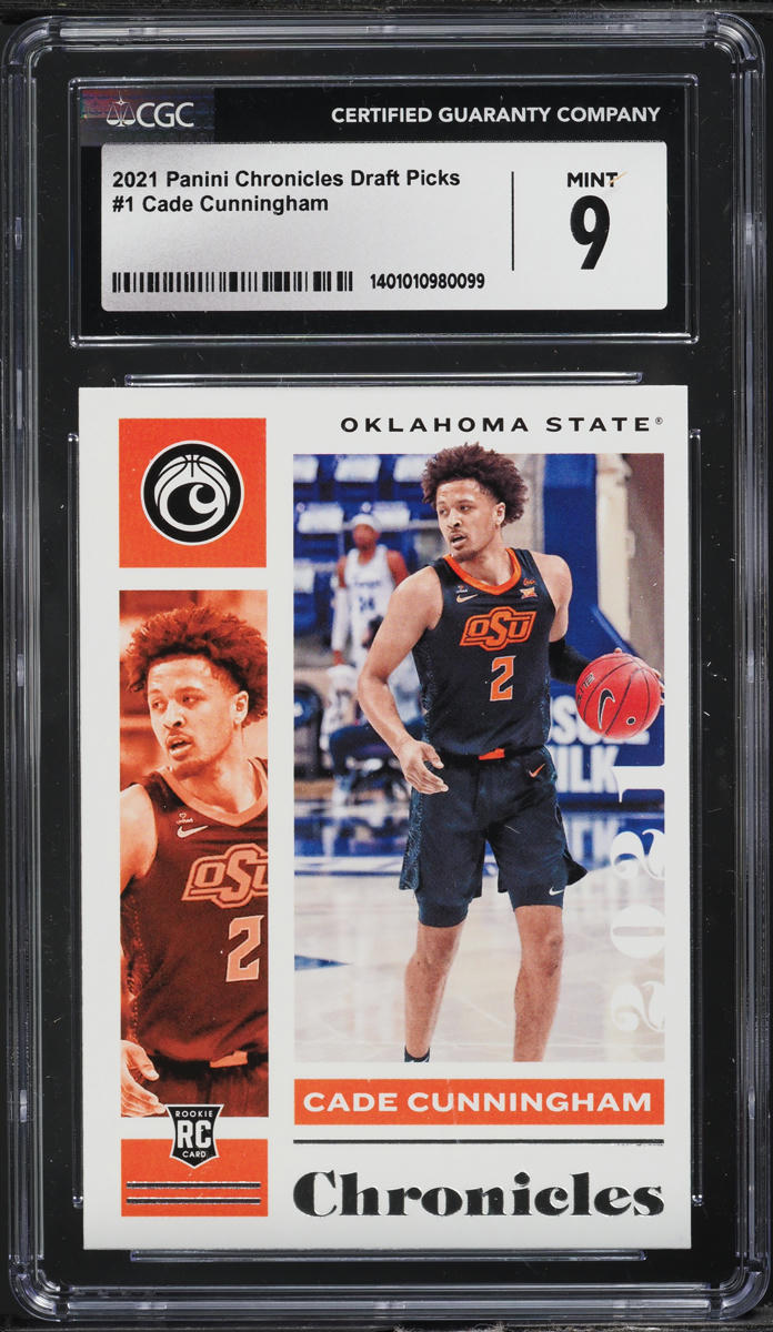 2021 Panini Chronicles Draft Picks Cade Cunningham ROOKIE #1 CGC 9 MINT