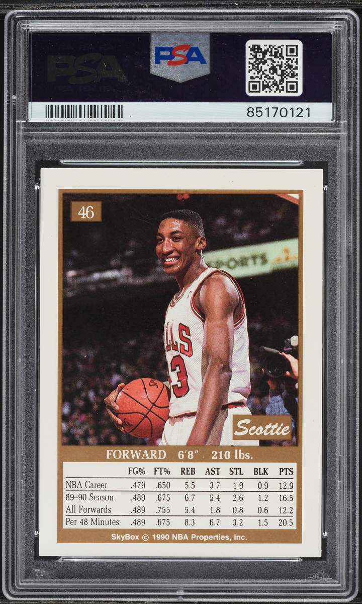 1990 Skybox Basketball Scottie Pippen #46 PSA 3 VG