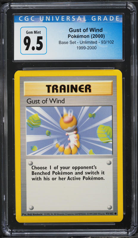2000 Pokemon Japanese Gold Silver To A New World Double Gust CGC 9