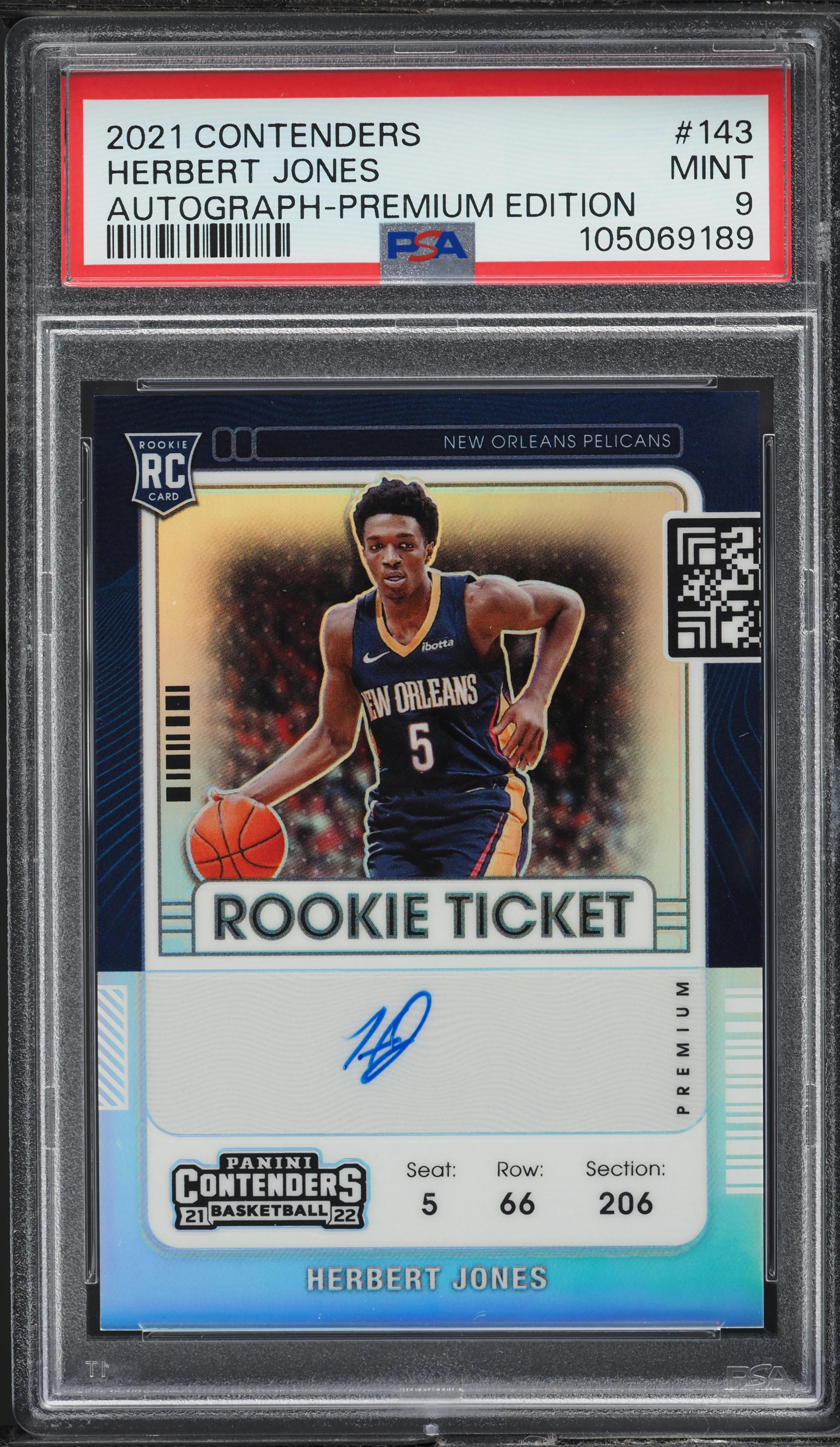 2021 Panini Contenders Premium Edition Herbert Jones ROOKIE AUTO