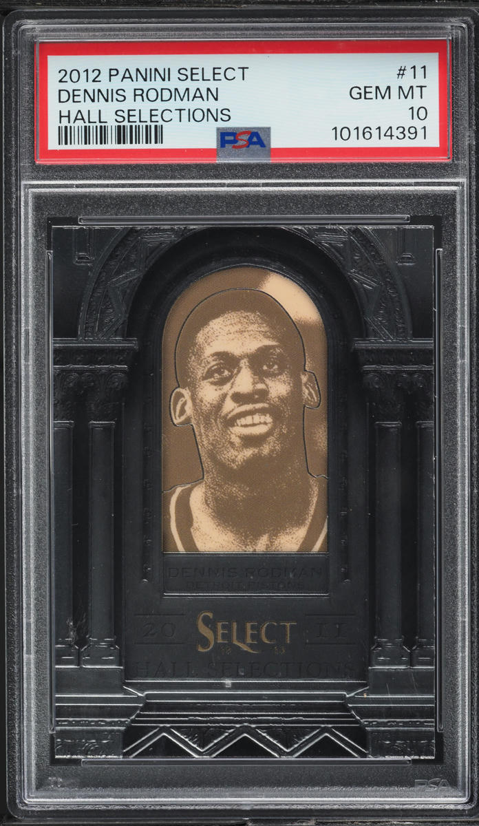2012 Select Hall Selections Dennis Rodman #11 PSA 10 GEM MINT
