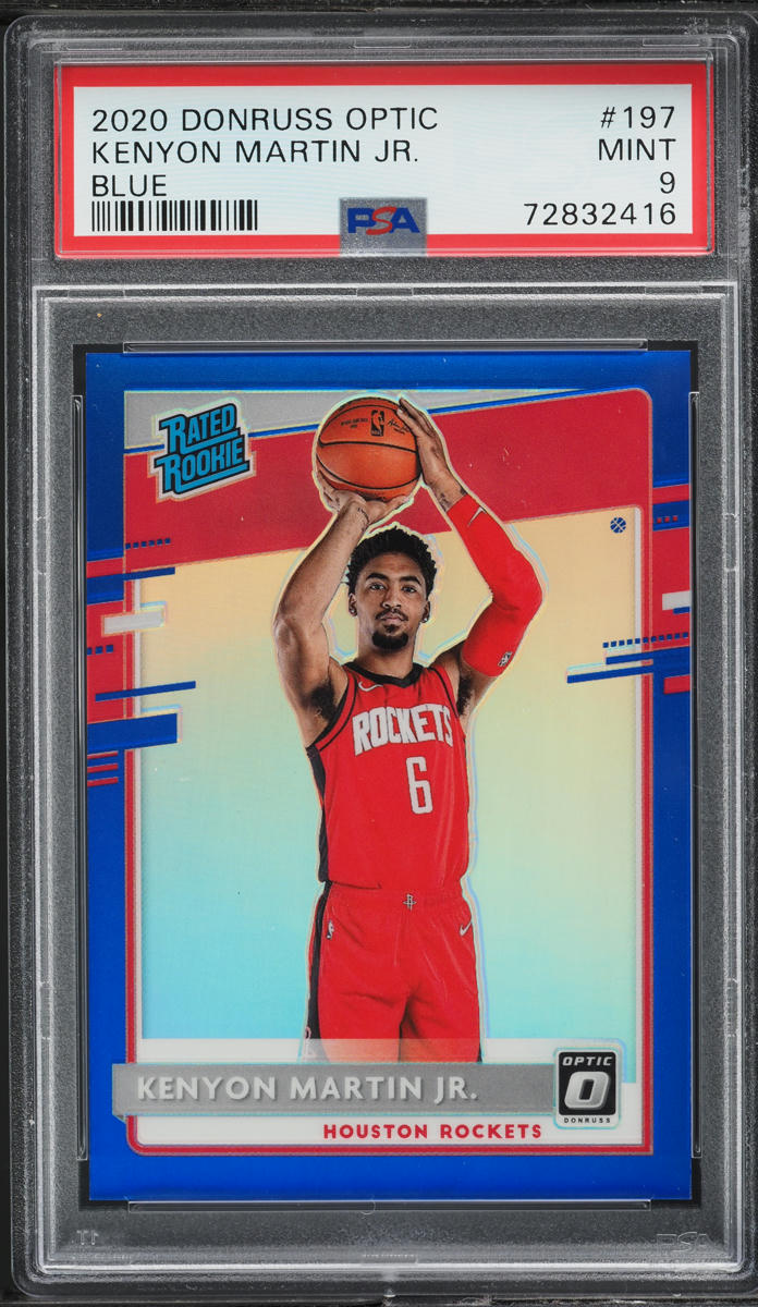 2020 Donruss Optic Blue Kenyon Martin Jr. ROOKIE /59 #197 PSA 9 MINT