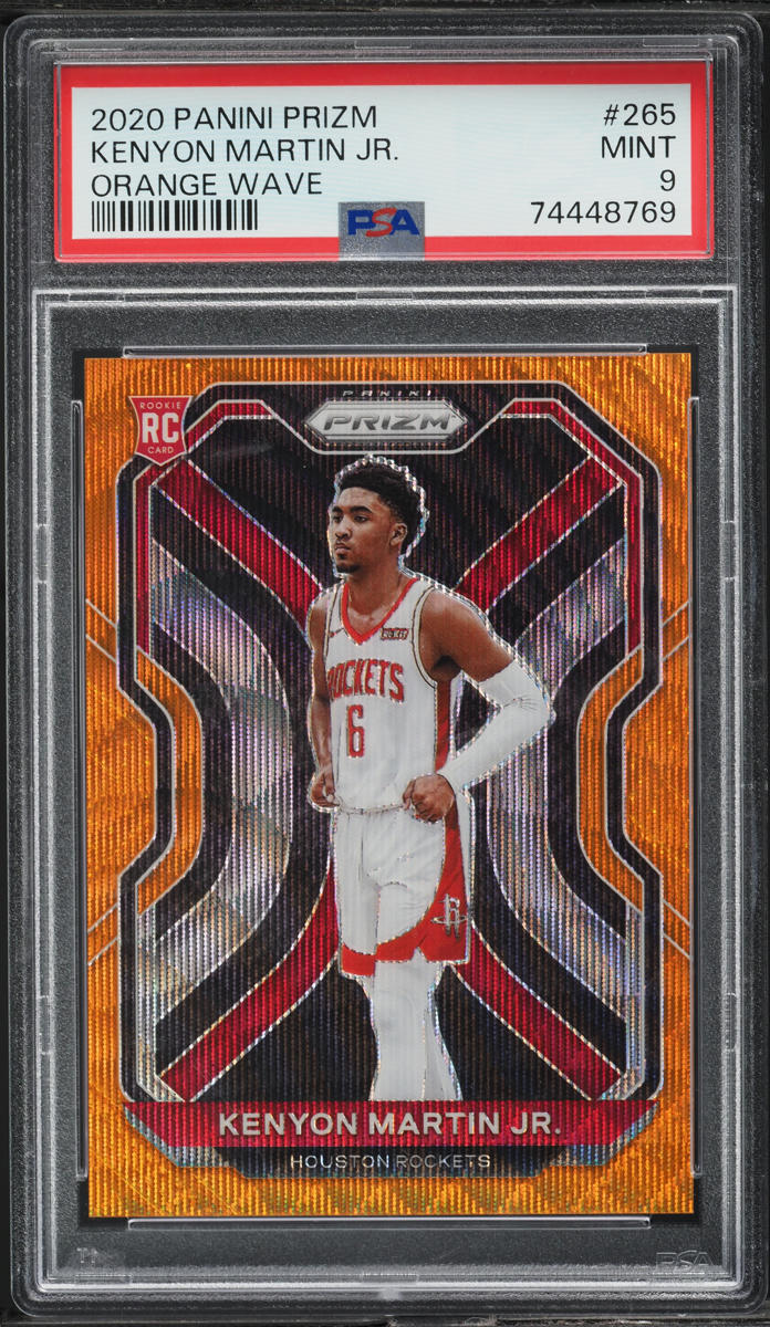 2020 Panini Prizm Orange Wave Kenyon Martin Jr. ROOKIE /60 #265 PSA 9 MINT