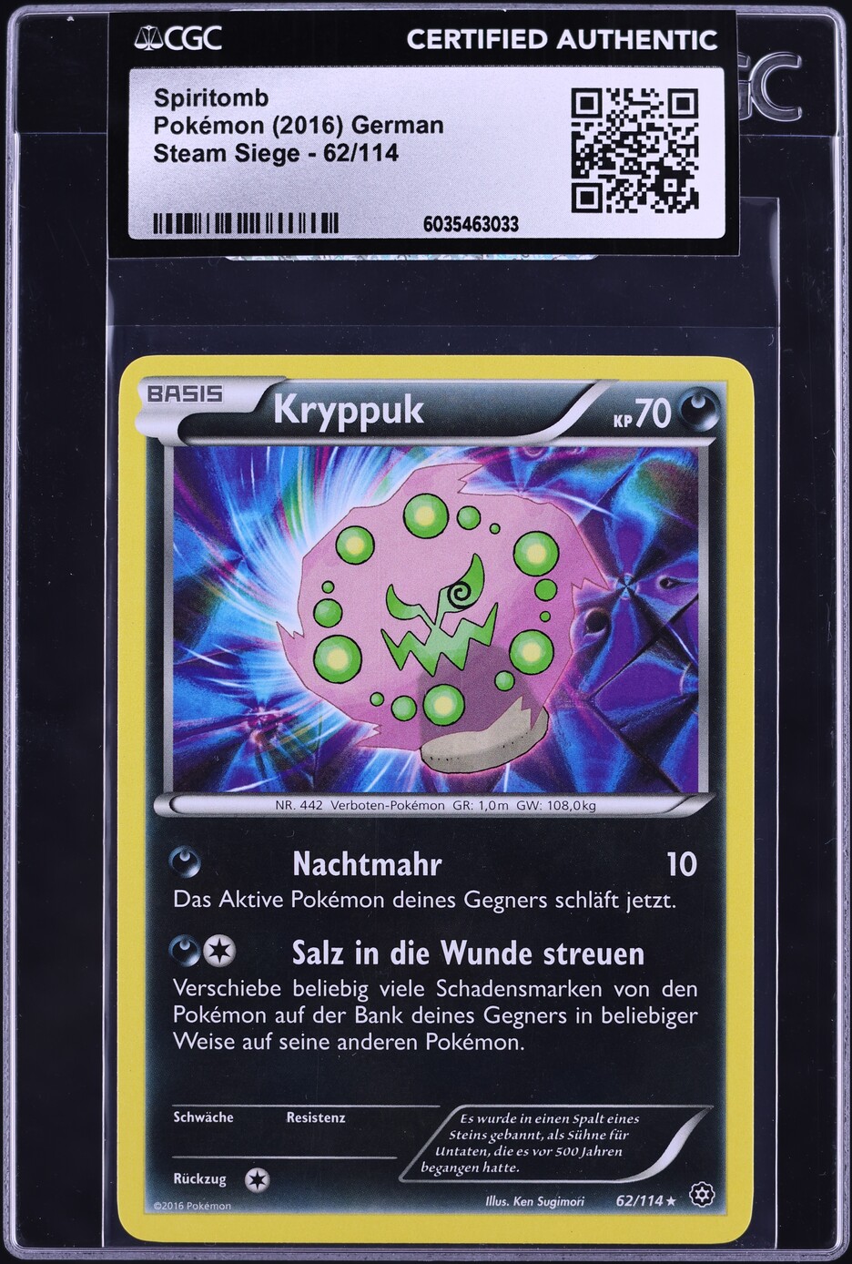 Carta Pokemon Carta Pokmon Spiritomb (62/114) Expansin Steam Siege, Rareza Rara Para Entrenadores Y Coleccionistas Carta Pokemon Carta Pokmon Spiritomb (62/114) Expansin Steam Siege, Rareza Rara Para Entrenadores Y Coleccionistas