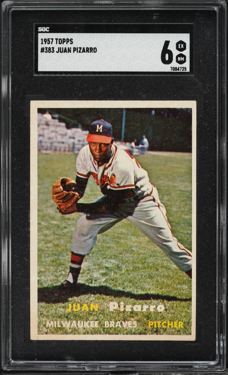 1957 Topps Juan Pizarro #383 SGC 6 EXMT