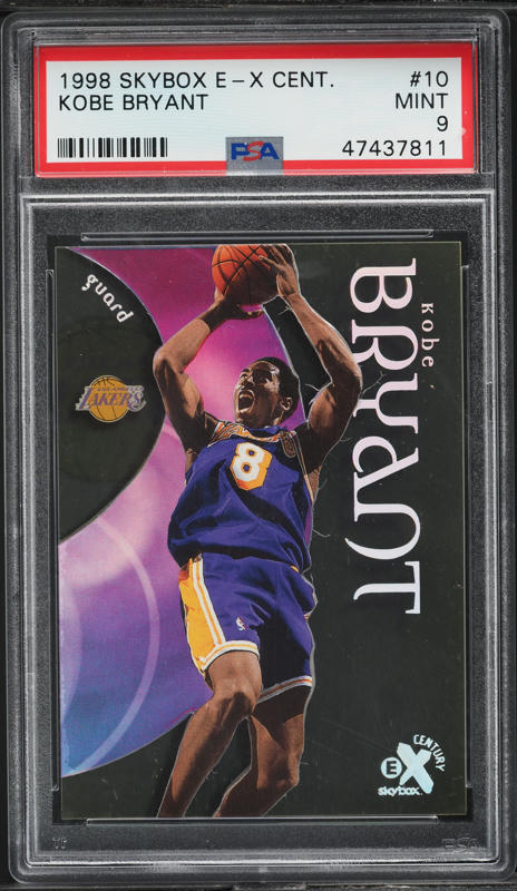 1998 Skybox E-X Century Kobe Bryant #10 PSA 9 MINT on Fanatics Collect